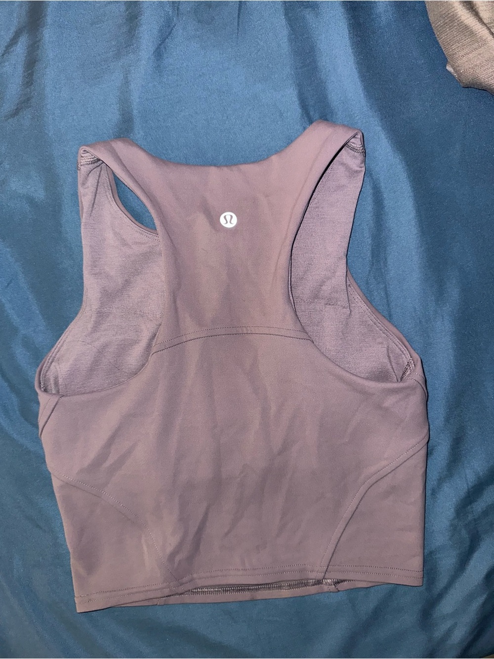 lululemon athletica Mauve Racerback Cropped Sports Bra